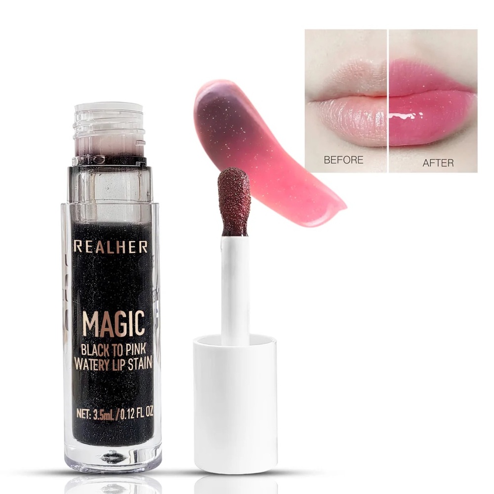 RealHer Magic Black To Pink Lip Stain - NEW!!  makeup beauty lipstick gloss balm - Picture 3 of 5